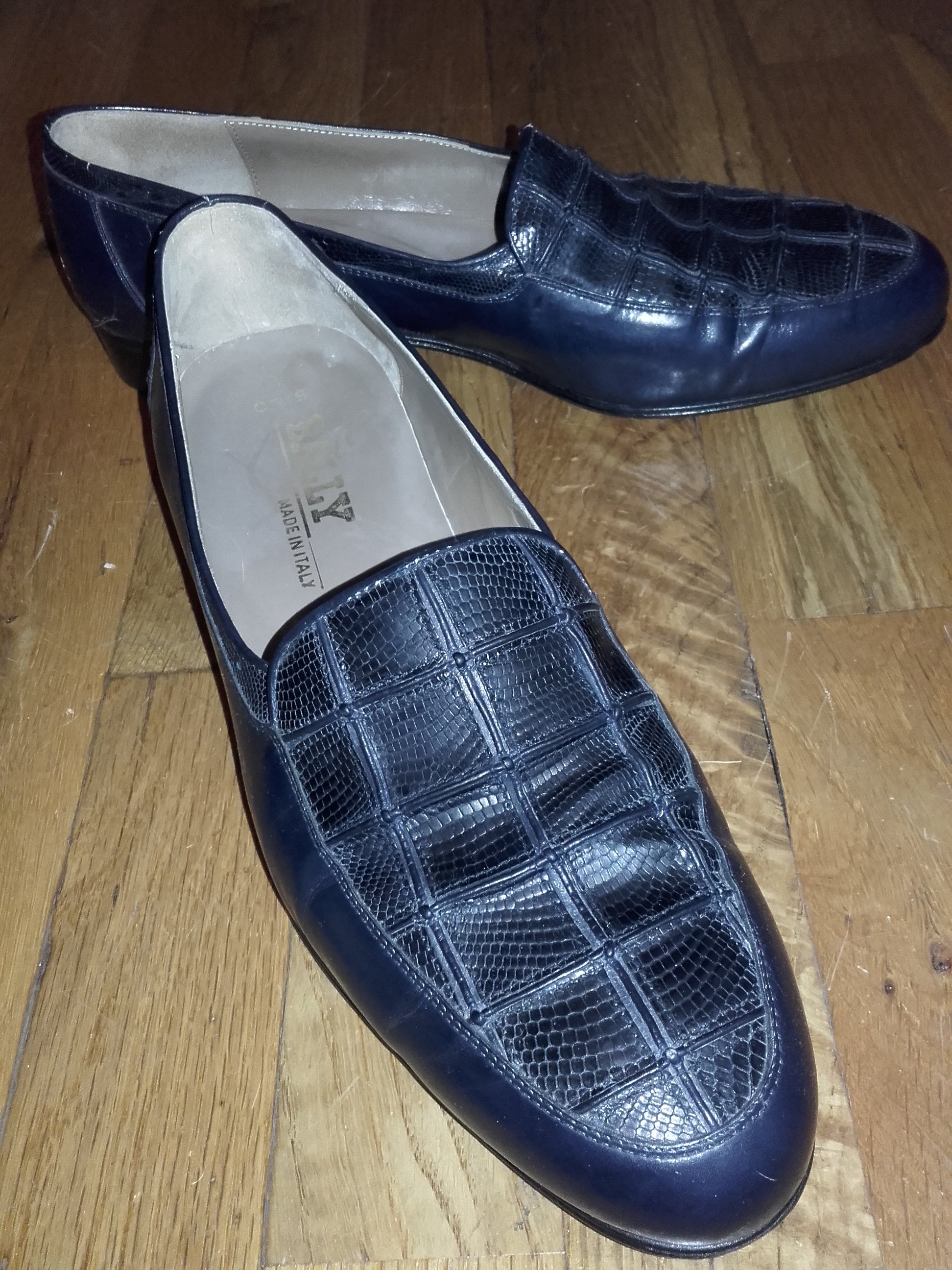 Two-Tone Bally Loafer | Lizard + Leather | Size 8.5 M | Flute & Rye