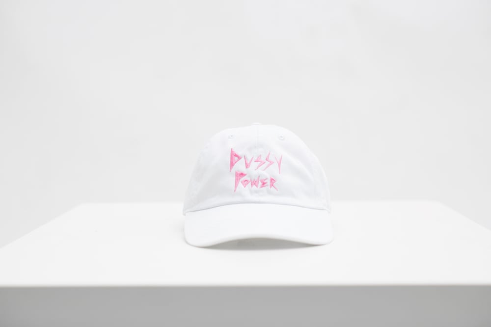 Image of White Pussy Power Hat