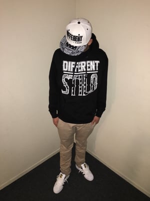 Image of Different Stilo "Black & White" Bandana Hoodie