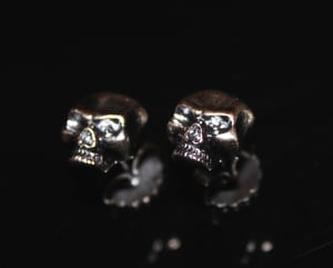 Image of Skull - Silver ear studs