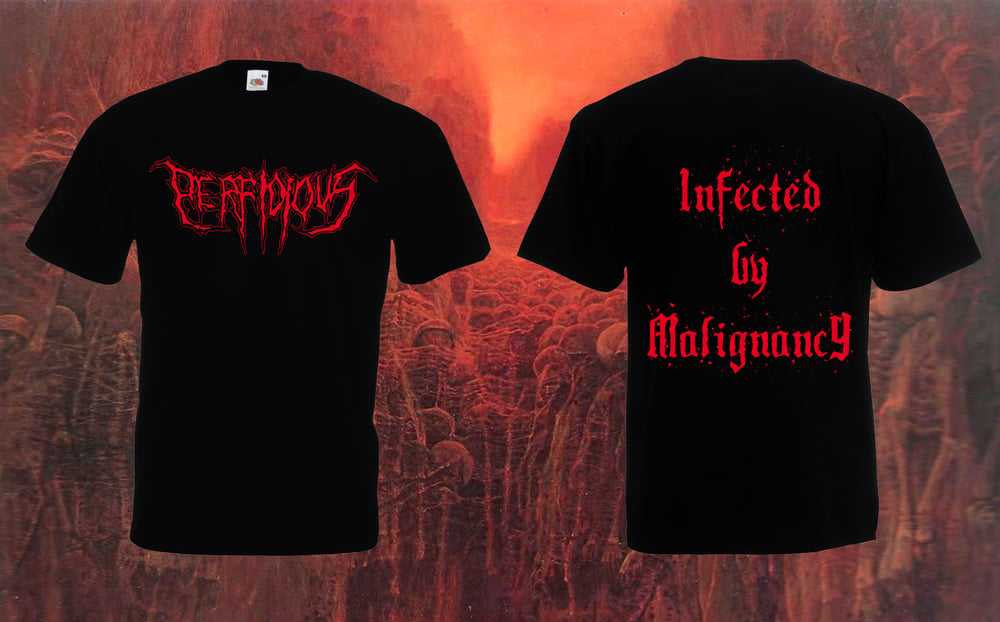 Image of PERFIDIOUS - T-SHIRT RED LOGO