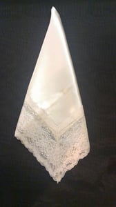 Image of SATIN AND LACE HANKIE