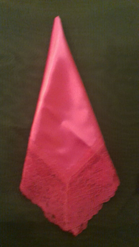 Image of SATIN AND LACE HANKIE