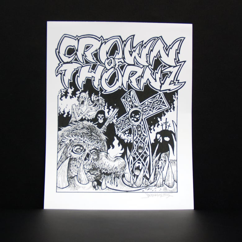 Image of STEVEN HUIE - CROWN OF THORNZ PRINT-T-shirt and Merchandise 