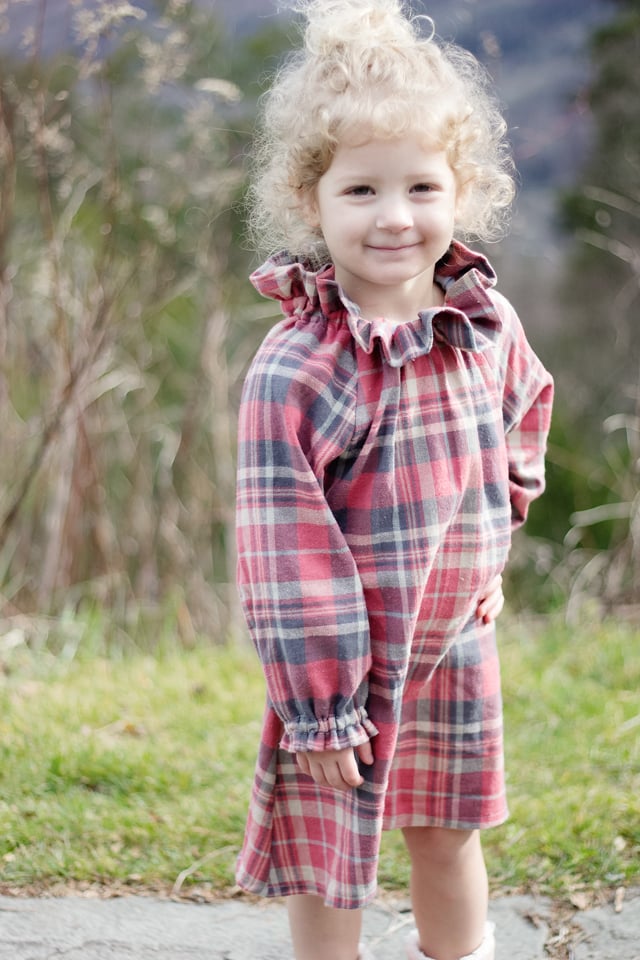 Image of the ASPEN ruffle dress PDF PATTERN