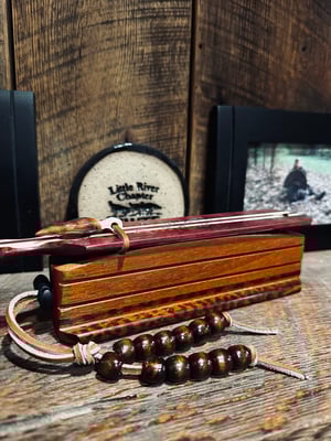 Image of Purple Heart/Mahogany with Holly and snakewood inlay
