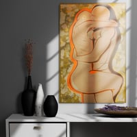 A Divined Embrace - Metal Print