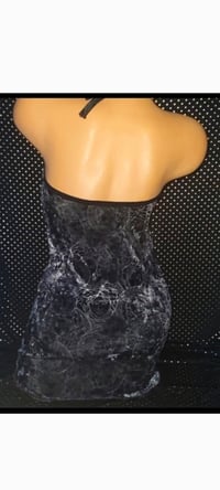 Image 2 of Stretch Velvet Keyhole Dress