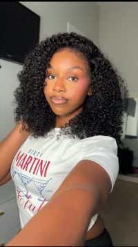 Image 2 of Glueless kinky curly wig 