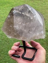 Image 5 of Smoky Quartz With Rainbows On Display Stand Statement Piece #1456