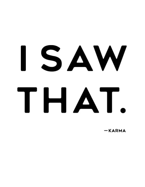 Image of I Saw That - Karma