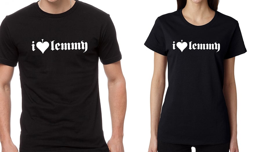Image of I Love Lemmy T Shirt (GUYS/GIRLS) Black