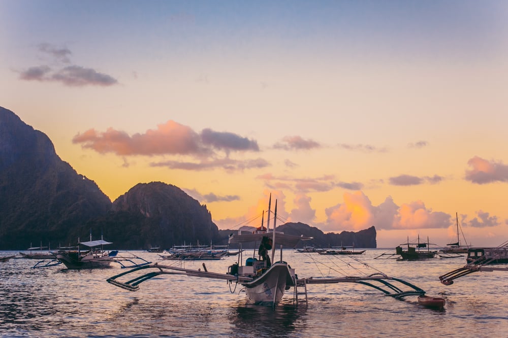 Image of Boats of El Nido - Poster Print (12" x 18")