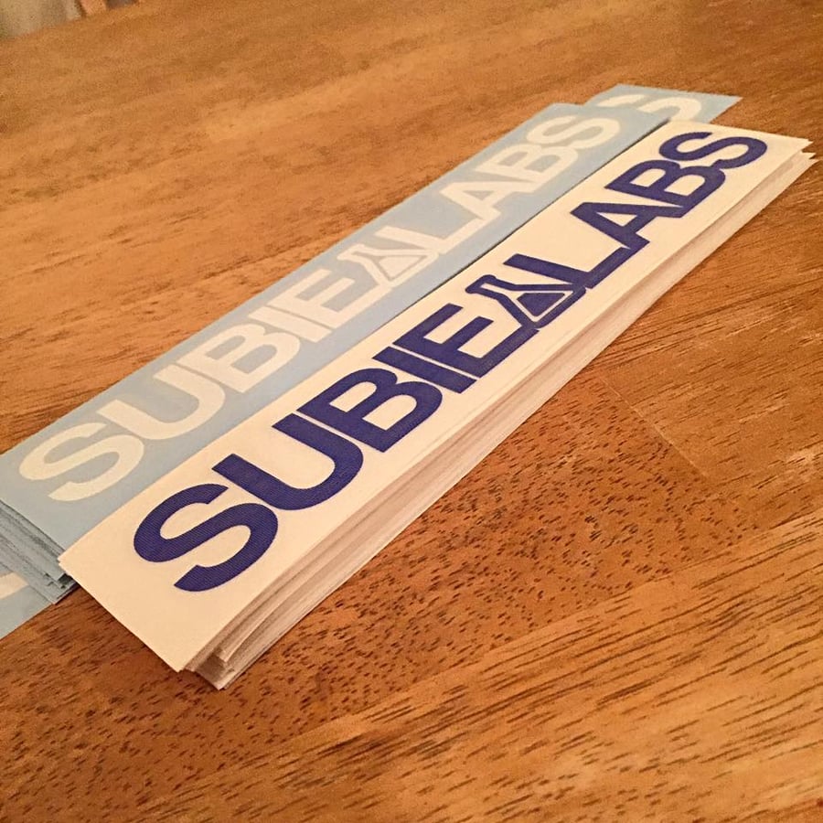 Image of Blue SubieLabs Sticker 9"