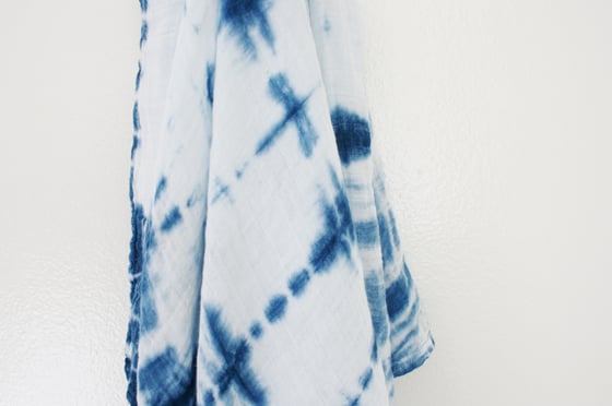 Image of classic shibori swaddle