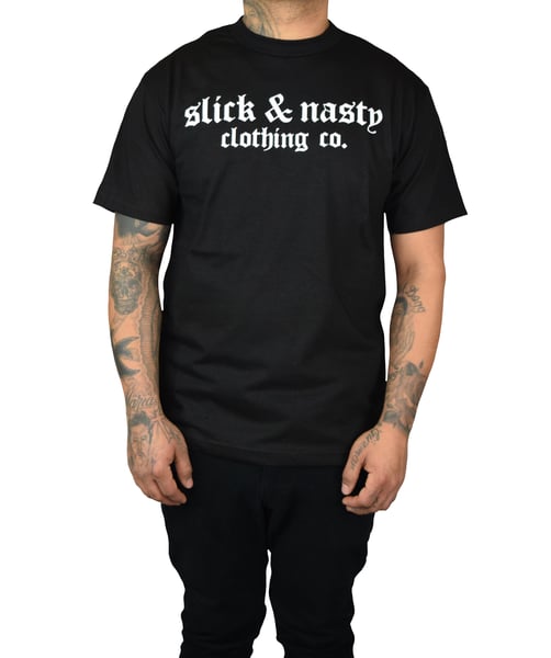 Image of Slick & Nasty Old English Tee