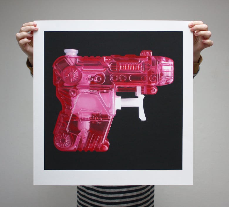 Image of 'Pink Pistol' - Limited Edition Print - 52cm x 54cm