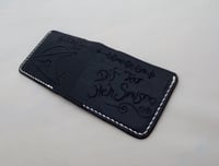 Image 3 of Slim Minimalist Wallet. Front Pocket Wallet. Hand tooled, personalized. Your image/design or idea.