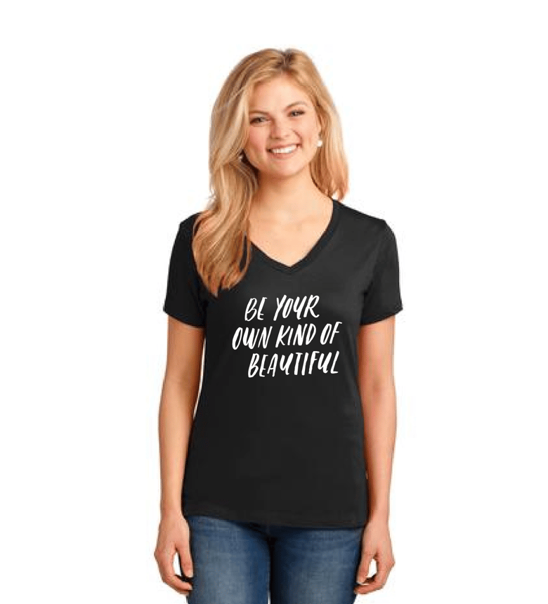 Image of Be Beautiful V-neck Tee