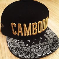 Image 2 of REP CAMBODIA Black Bandana Snapback