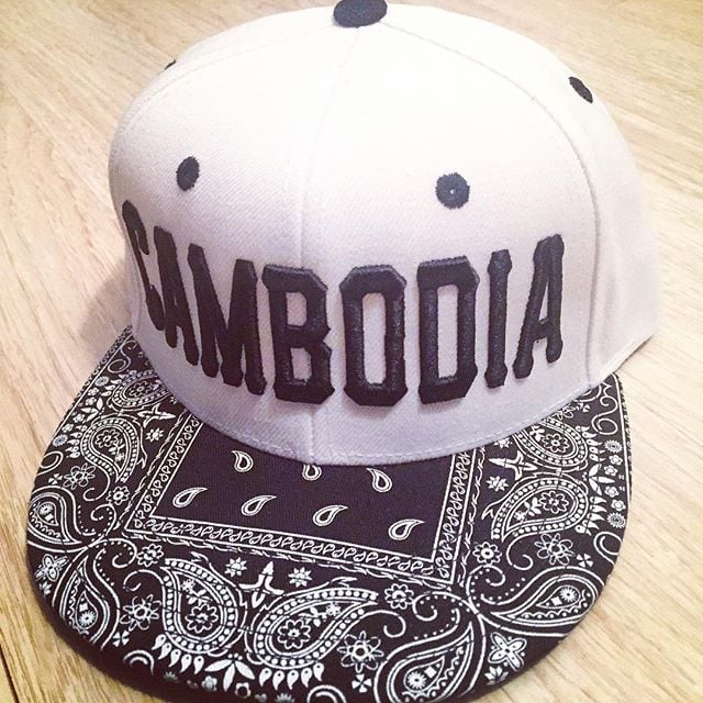 Image of REP CAMBODIA Black Bandana Snapback