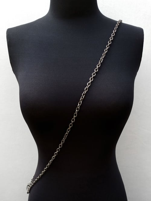 Image of GUNMETAL Purse Chain Strap - Petite Rolo Chain - 1/4" (7mm) Wide - Choose Length & Hooks/Clasps