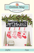 Image of Joyful Stocking Ornaments Paper Pattern #990
