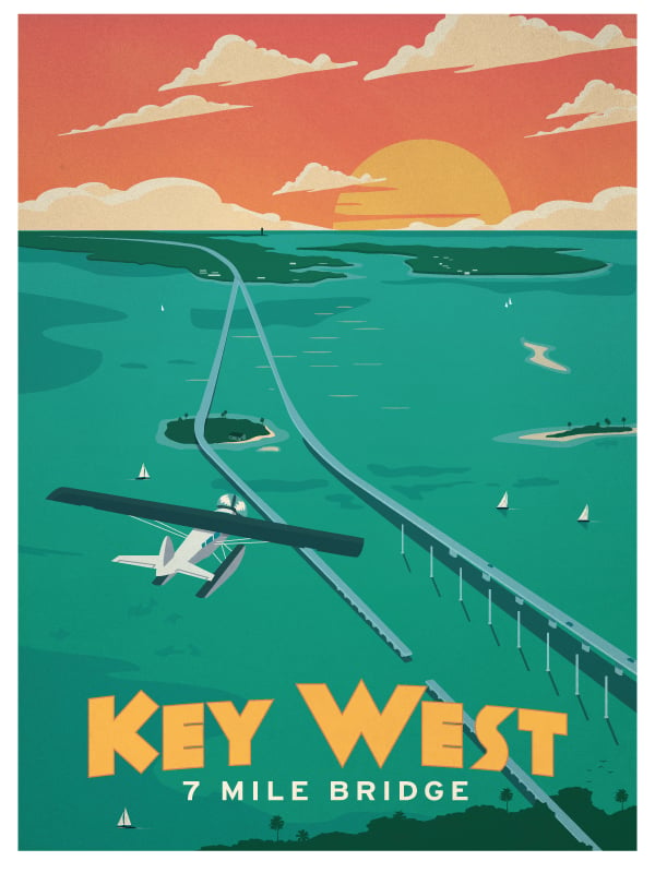 Image of Vintage Key West Poster