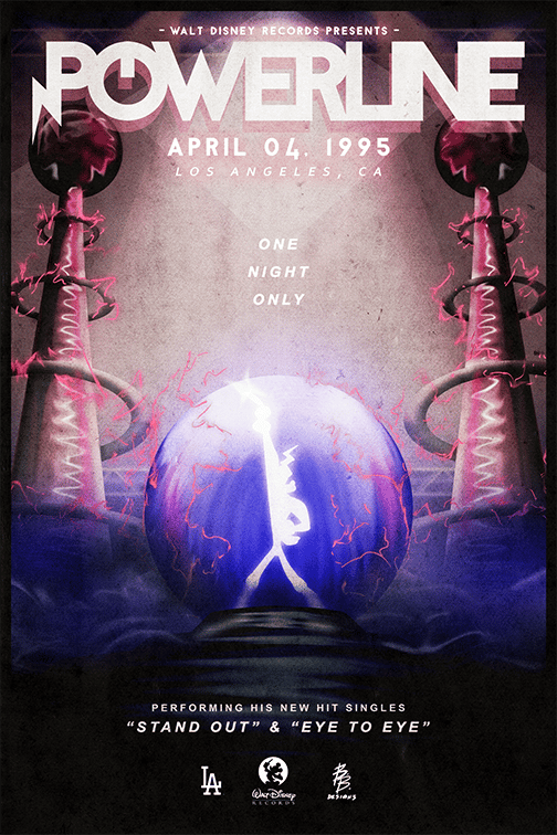 Image of Powerline "One Night Only" 11 x 17 Poster *PRE-ORDER*