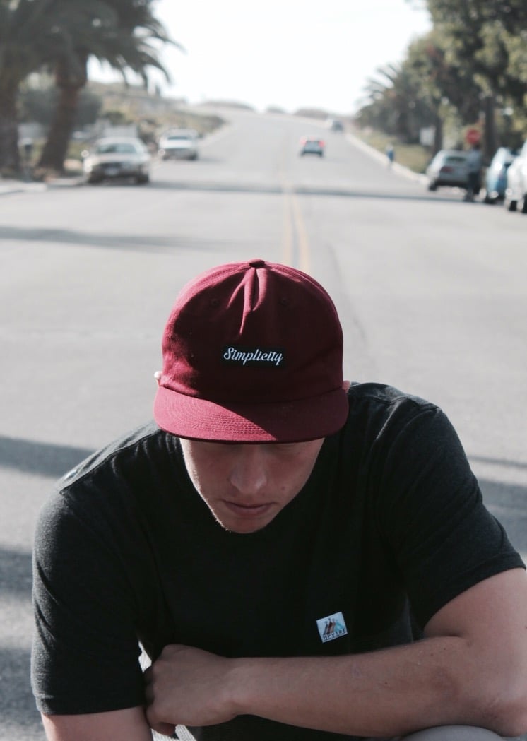 Image of Keep It Simple Snapback - Burgendy