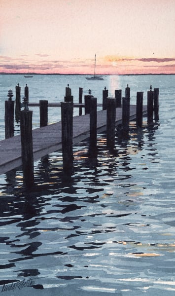 Image of "Sunset Sail" print
