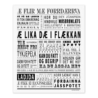 Bodø/Salten postkort "Æ lika dæ i flækkan"