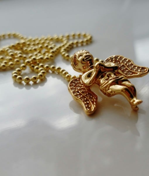 Image of Micro Gold Plated Angel Chain (18K)