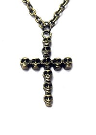 Image of Kool Jewels Bronze Skull Cross