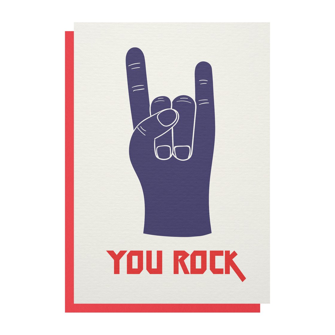 Image of 'You Rock' Greetings Card