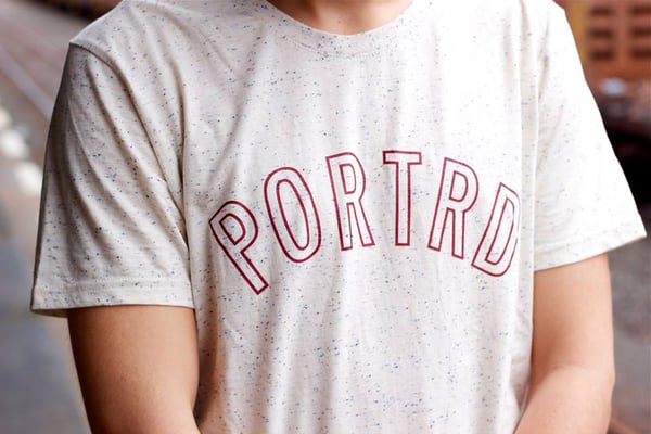 Image of Stamped Tee - Natural Marle 