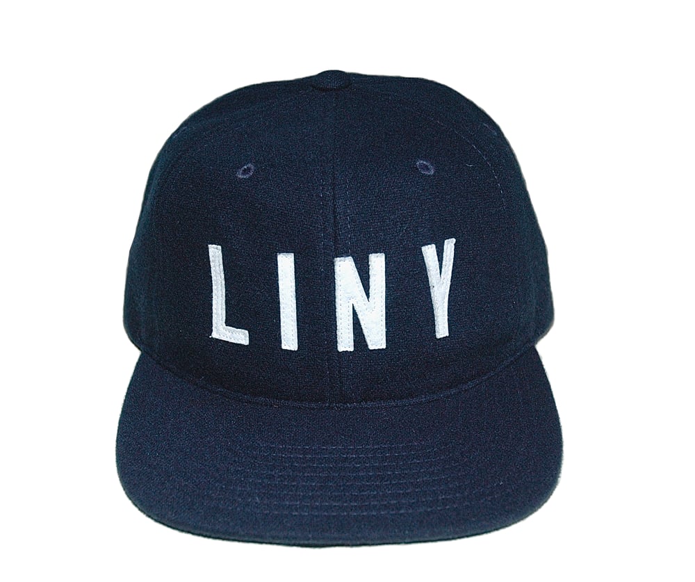 Image of Blue Unconstructed Wool Strapback