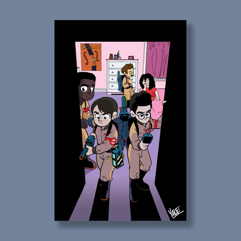 Image of "Monsters in the Closet," 11"x17" Signed Print