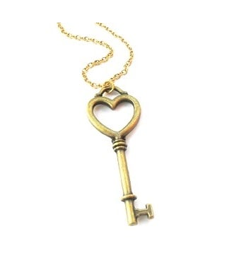 Image of Oversized Vintage Key Necklace