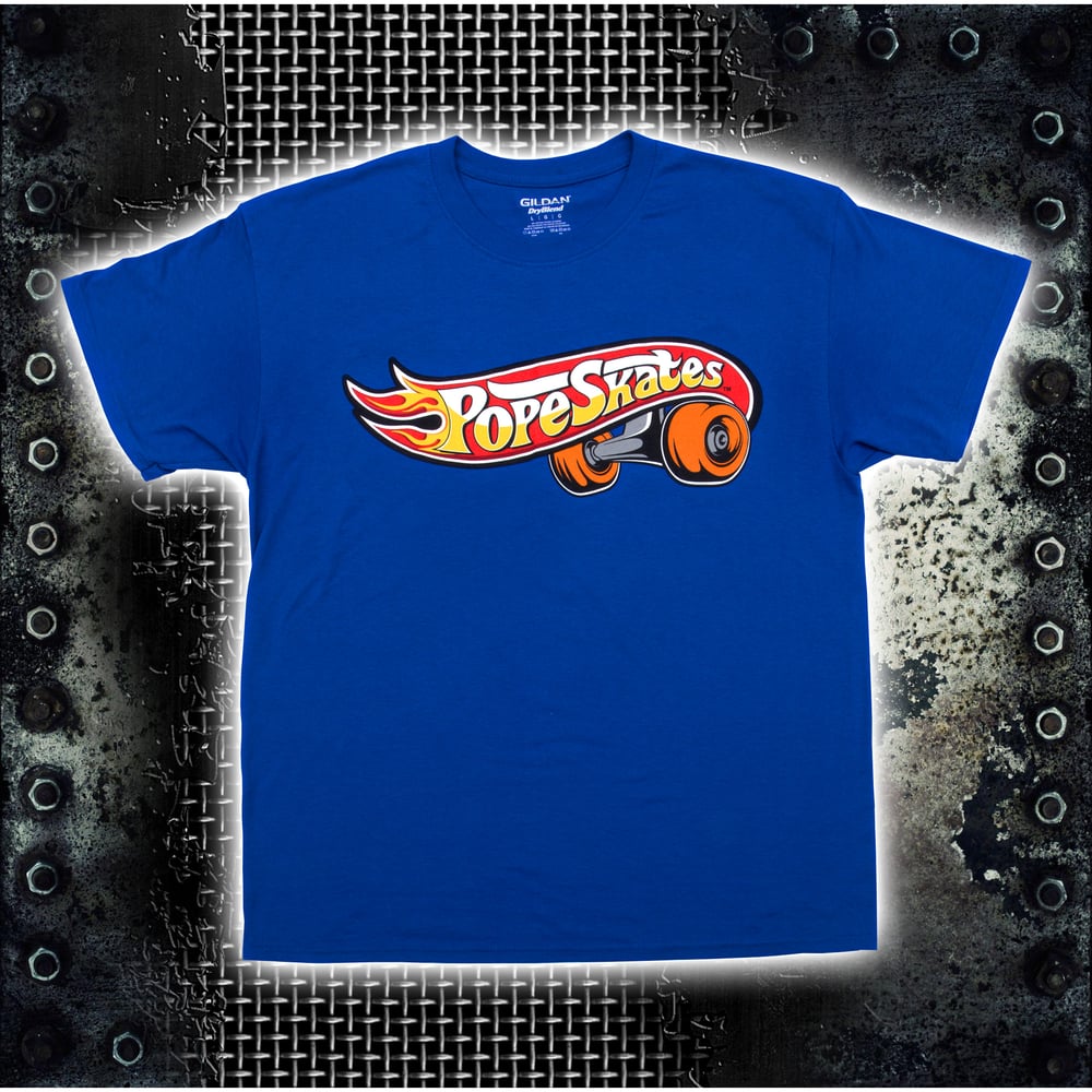 Image of Hot Wheels Logo Blue T-Shirt
