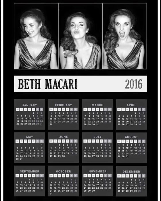 Image of Beth Macari 2016 Wall Calender 