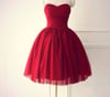 Cute Burgundy Short Ball Gown Prom Dresses, Short Prom Dresses, Homecoming Dresses 2016