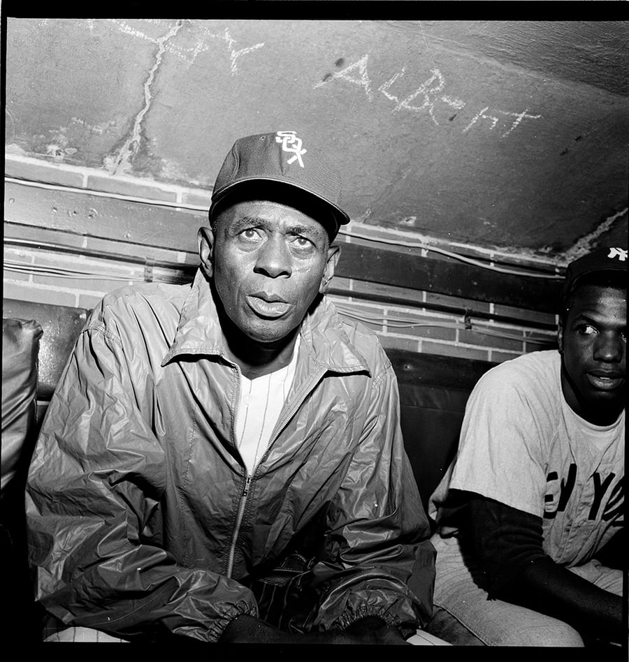 Image of Satchel Paige at 59 Years Old Playing An Exhibition Game at Comiskey