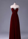 Lovely Burgundy Handmade Simple Sweetheart Prom Dresses, Prom Gowns , Evening Dresses