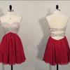 Lovely Sequins Beaded Short Burgundy Prom Dresses, Homecoming Dresses, Short Prom Dresses 