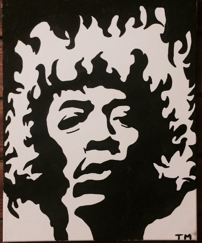 Image of Jimi Hendrix painting