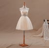 Cute Light Champagne Short Ball Gown Prom Dresses, Short Prom Dresses, Homecoming Dresses