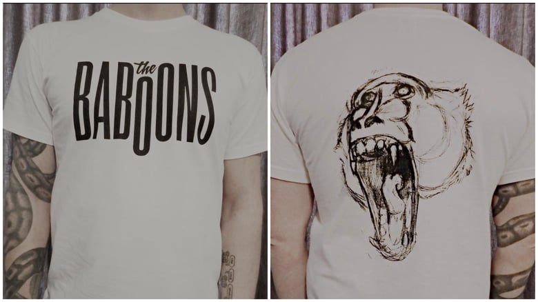 Image of T-Shirt The Baboons White (Logo)