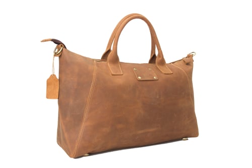 Image of Handmade Genuine Leather Briefcase, Tote Bag, Messenger Shoulder Bag ZB03