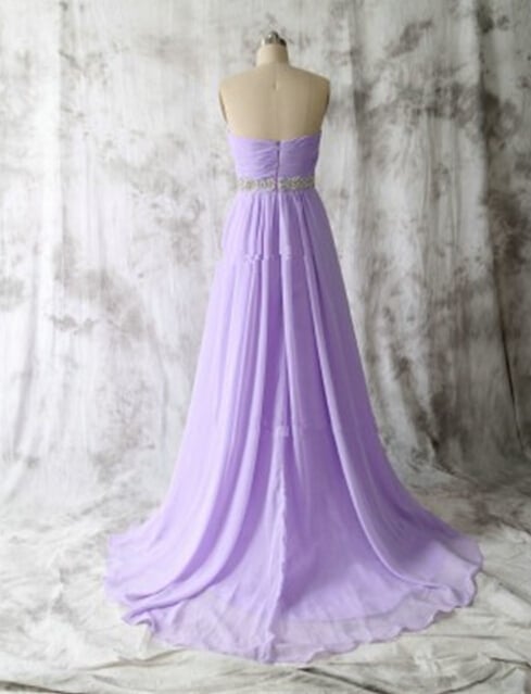 Beautiful Long Handmade Lilac Prom Dresses, Prom Dresses 2016, Simple Prom Dresses